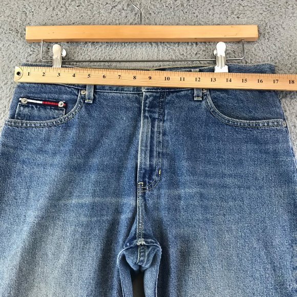 Vintage Tommy Hilfiger womens jeans size 11/30 spell out USA - Picture 4 of 9
